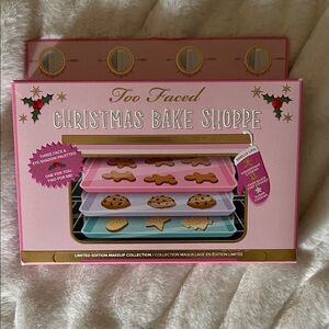 Too Faced Christmas Bake Shoppe Palette Set - Pink, Blue, Cream